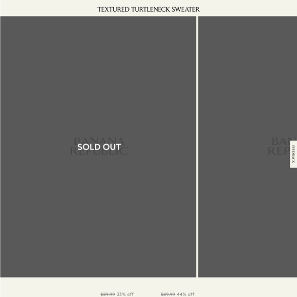 Banana Republic Cozy Ribbed Winter Snow Turtleneck Sweater Gray Heather (size L) - Picture 2 of 9